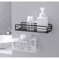 thumbnail image 1 of Estante para carrito de ducha con ganchos, organizador de estante de almacenamiento, adhesivo de acero inoxidable sin perforación para baño, lavabo, baño, ducha, Toi, 1 of 5
