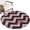 Pink, Black, Gray, variant on Washable Round Rugs 7ft Abstract Pink Circle Rug Non-Slip Soft Non-Shedding Low-Profile Geometric Zigzag Waves Bohemian Stripes Large Area Rug Carpet for Living Room Bedroom Dining Room Home Decor