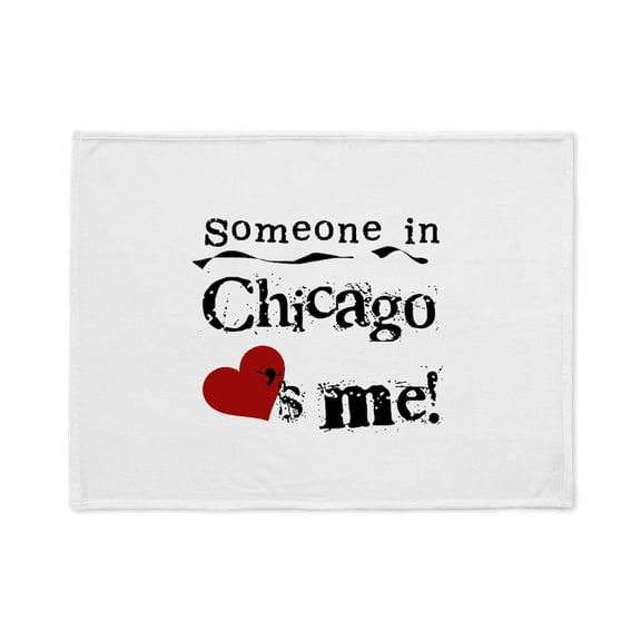 CafePress - LOVESMECHICAGO - Soft Fleece Throw Stadium Blanket, 30"x40"