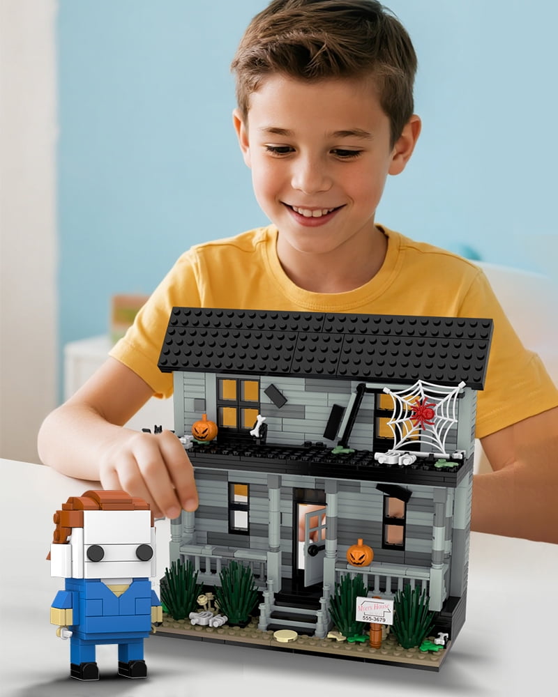 Horror Movie Halloween Building Blocks Kits,Collectible Figure & House Set, Collectible Creative Toy, Great Halloween Christmas Birthday Gift for Friends/Fans