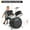 Black, variant on Kojooin Children's 3-Piece Drum Kit, 14-Inch Drum Set, Including Snare Drum, Tom-Tom, Bass Drum, Cymbals, Hi-Hat, and Adjustable Drum Bench