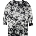 thumbnail image 2 of Sonia Rykiel Womens Palm Print Sheath Dress, Black, 40, 2 of 2