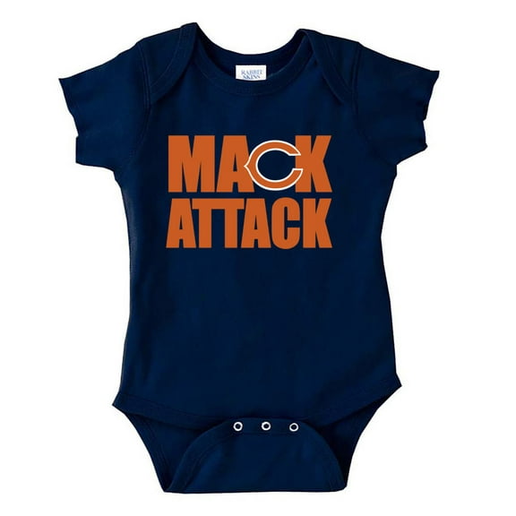 BLUE Chicago Mack "Mack Attack" ONESIE NEWBORN