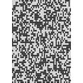 thumbnail image 1 of Ahgly Company Indoor Rectangle Patterned Charcoal Black Novelty Area Rugs, 7' x 10', 1 of 6