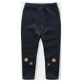 thumbnail image 2 of Little Girls‘ Leggings  Soft Stretch Tights Pants Flower Embroidered Leggings Pants, 2 of 6