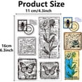thumbnail image 2 of Sellos transparentes de mariposas vintage, 2 of 9