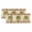 Brown Beige, variant on 2 Panels Burnt Orange Valance for Windows, Oil Painting Modern Abstract Art Vintage Light Filtering Kitchen Curtains, Rod Pocket Window Treatment Curtain Valances for Living Room Bedroom, 42"x12"