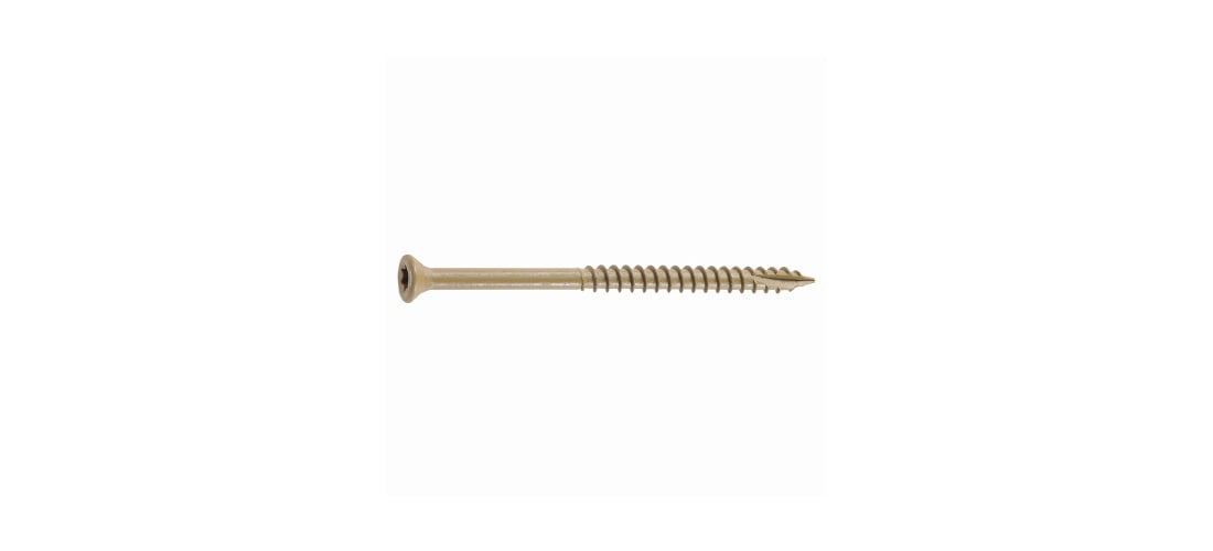 FastenMaster FMGD003-1750 Deck Screws GuardDog No. 10 X 3" L Phillips/Square Bugle Head Gold