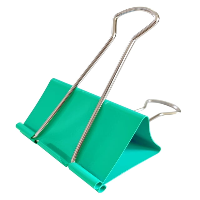 Broches sujetapapeles XuSha 18 piezas jumbo de 7,5 cm, resistentes, verdes