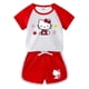 thumbnail image 4 of Hello Kitty-Conjunto de Top cómodo de algodón para bebé, pantalones calientes de moda para niña, ropa de dos piezas de manga corta con dibujos animados bonitos, 4 of 5