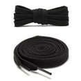 thumbnail image 3 of 3pair Double Layers Flat Shoelaces Black for Sneakers Boots 45 54 60 63 72 Inch, 3 of 7
