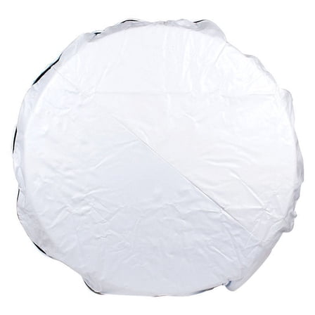 Camco 45349 21-1/2" Spare Tire Cover, Vinyl - White