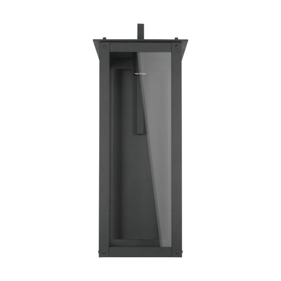 Capital Lighting 934642BK-GL Hunt 1 Light Outdoor Wall Light, Black