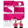thumbnail image 4 of MINTREUS Women's Sports Bra Moderate Support Wide Strap Mesh Breathable Fitness Workout Yoga Bra, 4 of 7