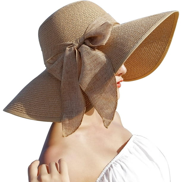 Sombrero para el sol, sombrero de verano para mujer, sombrero de paja, sombrero de paja, sombrero de playa, sombrero para el sol, sombrero de ala ancha, sombrero de jardín plegable,