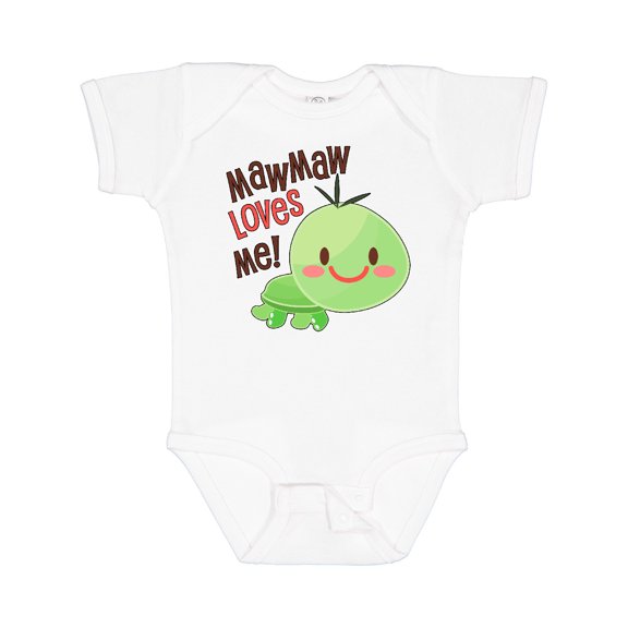 Inktastic Mawmaw Loves Me Cute Turtle Boys or Girls Baby Bodysuit
