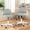 Gray, variant on XUEGW Small Desk Task Chair 1 Pack, Cute Armless Vanity Chairs with Soft Padded Cushion, Plastic Height-Adjustable Home Office Chairs for Teens Girls, White