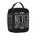 thumbnail image 3 of Insulated Lunch Box B-Beetlejuice Horror Movie Product Never Trust the Living Lunch Container Thermal Cooler Lunch Box School, 3 of 5