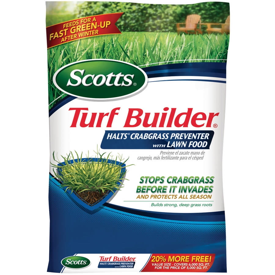 Scotts Turf Builder Halts Crabgrass Preventer With Lawn Food 15 000 Sq 
