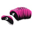 thumbnail image 4 of 10pcs/pack Golf Club head Wedge Iron Cover Covers Protective Set Durable, 4 of 9