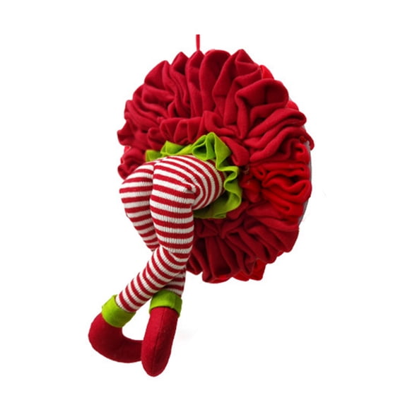 One opening Christmas Wreaths Decoration Christmas Thief Stripe Legs Decorative Garland Decors