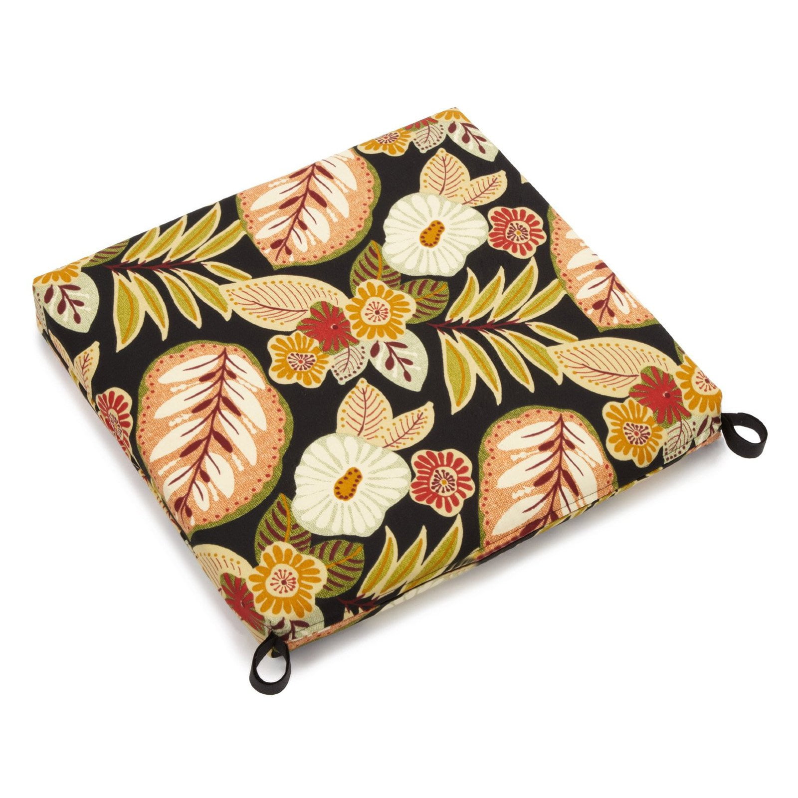 Blazing Needles Outdoor All Weather Patio Chair Cushion 20 x 19 in