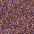 thumbnail image 3 of 10g Beads Cylinder Japanese Seed Beads 11/0 (DB0982) Sparkling Lined Tutti Frutti Mix(Purple Rose Gold) 1.3x1.6mm Hole: 0.8mm 2000pcs/10g, 3 of 6