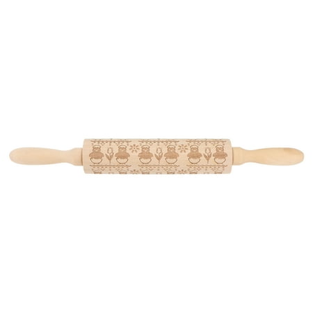 

Rolling Pin Roller Baking Dough Wood Wooden Kitchen Household Roll Pastry Easter Fondant Embossing Bakery Marble