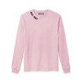 thumbnail image 2 of Daxton Premium West Coast Men Long Sleeves T Shirt Ultra Soft Medium Weight Cotton, Light Pink Tee Black Letters Large, 2 of 3