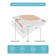 thumbnail image 5 of Quilts Twin-XL Size Bedding Set, Orange Red Blue Coastal Nautical Lightweight Quilted Comforter, Beach Sea Turtle Ocean Coral Starfish Bedspread Coverlet with Pillow Covers for All Season, 68" x 98", 5 of 7