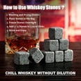 thumbnail image 4 of Set de regalo Whiskey Stones EXREIST con 2 vasos y bolsa, 4 of 8