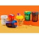thumbnail image 2 of Paquete de botella de agua, botellas de agua deportivas, vasos de plástico portátiles, mini vasos de mano para senderismo, viajes, bebida diaria, almacenamiento (rojo verde, 300 ml), 2 of 5