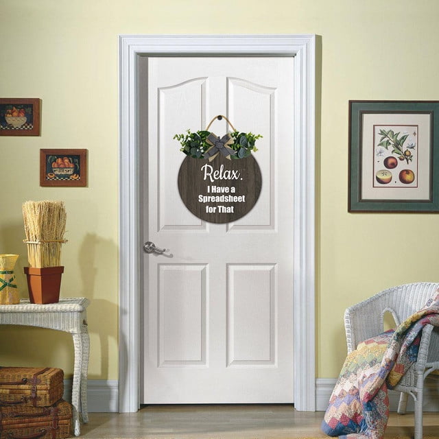 Funny Office Decor Wooden Sign - Work Forecast Box For Desk & Wall Decor