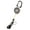 Orange, variant on Super Duty ID Badge Holder & Clear Sidekick Retractable Carabiner Keychain with Color Cord (Pink)