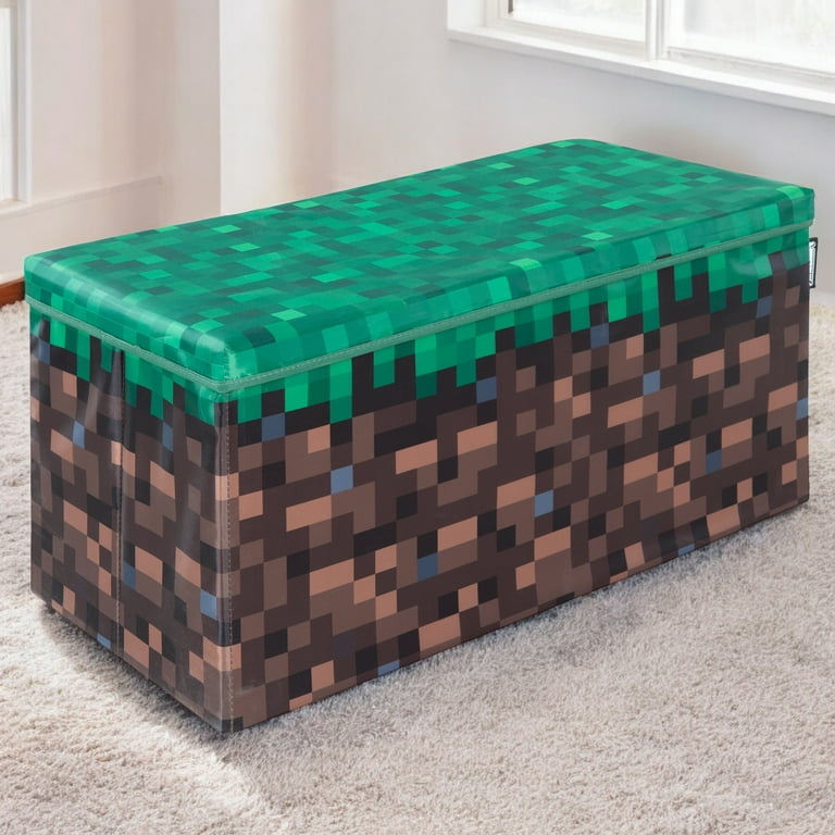 Minecraft: Bench Storage Box - Large - Pixel Grass Block