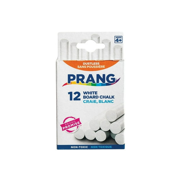 Dixon Prang Chalk Non-toxic, White, 12 Count