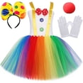 thumbnail image 3 of Divertido disfraz de payaso de circo para niñas, vestidos de fiesta de carnaval, disfraz de Joker travieso, disfraz de Halloween para niños, vestido tutú elegante, 3 of 5