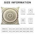 thumbnail image 5 of JRXY  Boho Mandala Throw Pillow Covers  Soft Kids Bohemian Style Decorative Throw Pillowcases for Hippie Mandala Pillow Cases Cushion Covers Gold Exotic Floral Printed Cushion Cases White, 5 of 5