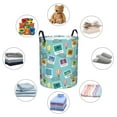 thumbnail image 6 of Bingfone World Travel1 Waterproof Foldable Laundry Hamper Bucket With Handles For Storage Bin,Clothes Hamper (Medium), 6 of 8