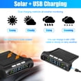 thumbnail image 4 of Kit de sistema de monitoreo de presión de neumáticos TPMS Energía solar con 4 sensores externos Pantalla LCD Alertas de temperatura de presión, 4 of 7