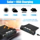 thumbnail image 4 of Kit de sistema de monitoreo de presión de neumáticos TPMS Energía solar con 4 sensores externos Pantalla LCD Alertas de temperatura de presión, 4 of 7