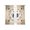 Brown, variant on Vintage Bees Crowns Sheer Curtains 63 Inch Length 2 Panels Set Window Treatments, Rustic Leaves Rings Brown Gradient Rod Pocket Semi Curtains for Living Room/Bedroom/Kitchen Décor, 104"W x 63"L