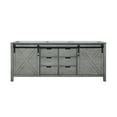 thumbnail image 2 of Lexora Home Marsyas 80" Vanity Cabinet in Ash Gray, 2 of 7