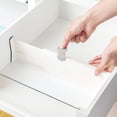 thumbnail image 3 of Set of 4 Adjustable Drawer Dividers Organizer Separators Plastic Dresser Organizer for Bedroom, Bathroom, Closet, Baby Drawer, Office Desk, Kitchen Storage, 3 of 6
