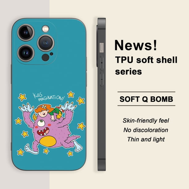Actualice la protección de su teléfono con esta elegante funda de goma TPU a prueba de golpes para iPhone. ¡Haga su pedido ahora!