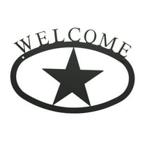 Village Wrought Iron WEL-45-L Star - Welcome Sign Large