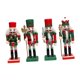 thumbnail image 4 of Juego de adornos navideños de cascanueces, ligeros y estables, tradicionales. 18cm 4 Piezas, 4 of 9