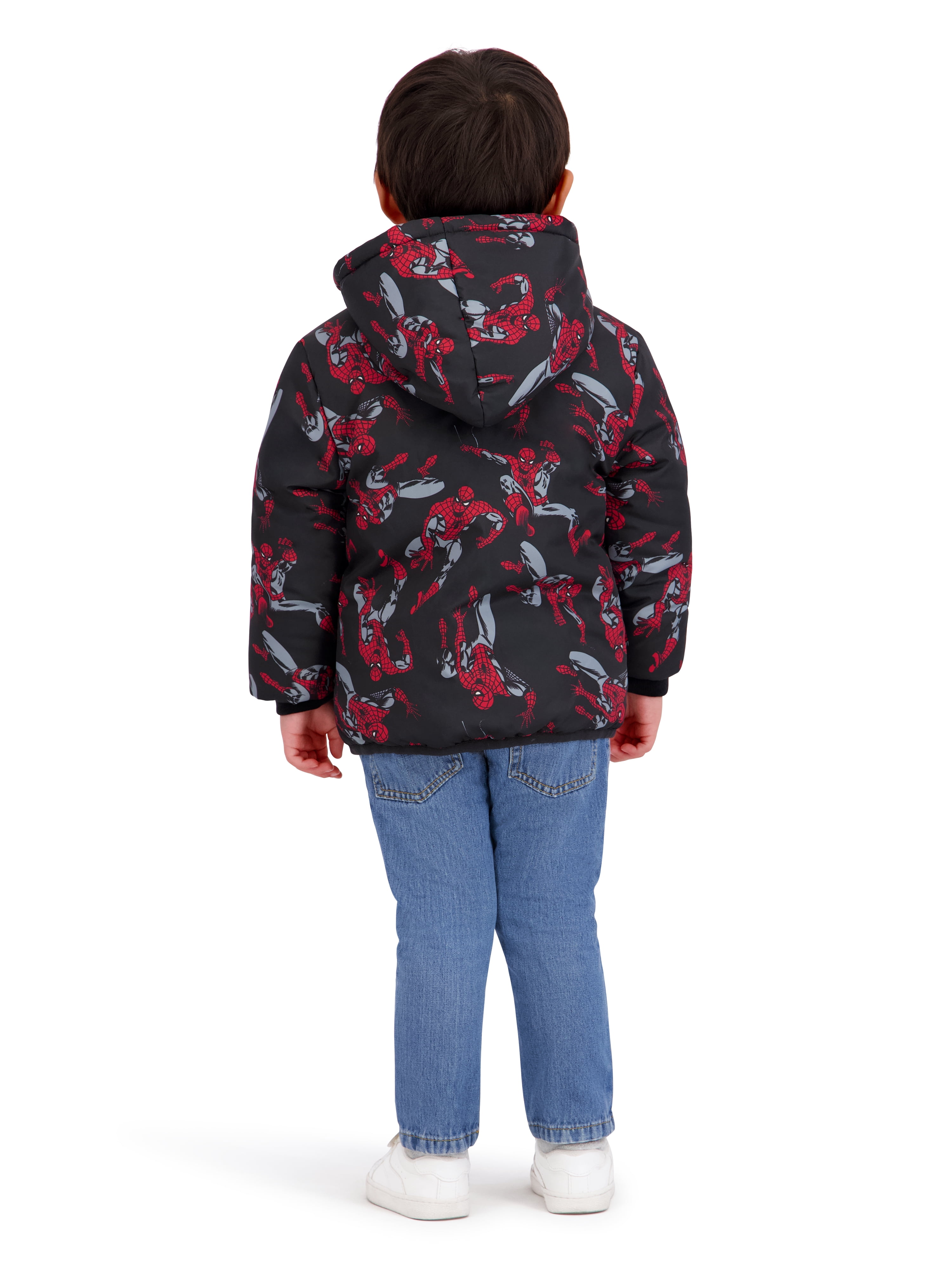 Spider-Man Toddler Boy Puffer Jacket, Sizes 2T-5T