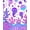 Pink, Pattern 2, variant on ODIKA 2x3 Machine Washable Non-Slip Area Rug, Kawaii Cloud Sprinkle Pastel Delight Wonderland High Traffic Rug, Purple, 493748