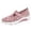 Pink, variant on ibiyuan Wide Walking Shoes for Women Adjustable Upper Women's Walking Shoes Mesh Knitted Platform Non- Women Sneakers Soft Hands-Free Mary Jane Shoes Women Sports Shoes